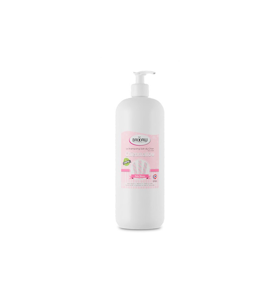 Shampoing chienmallow poil blanc 1000 ml