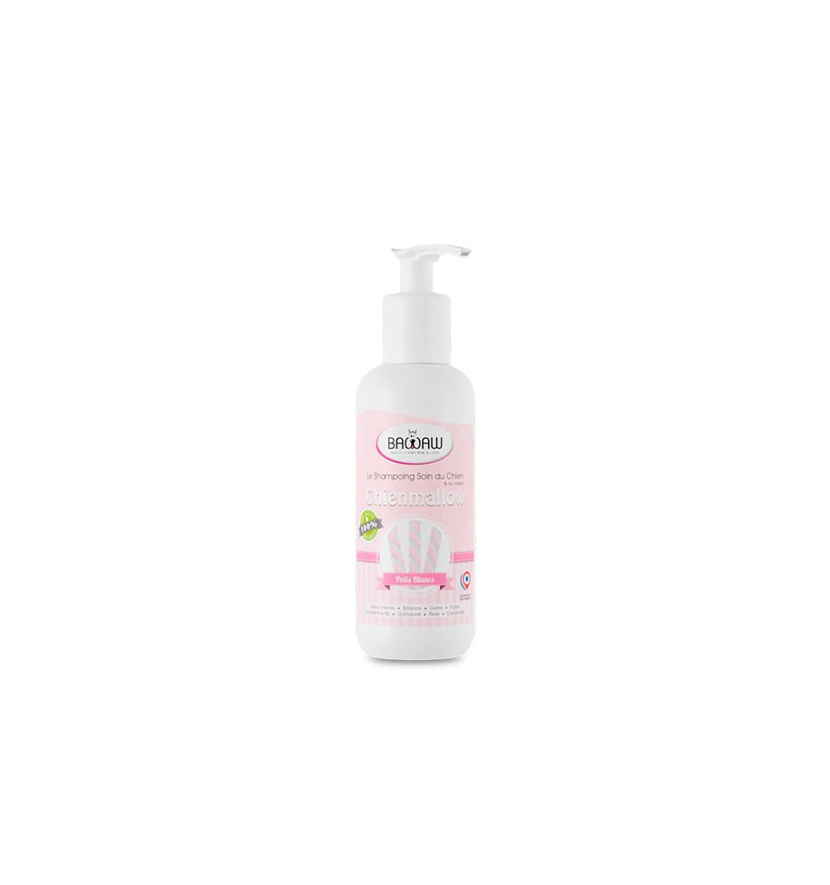 Shampoing chienmallow poil blanc 250 ml